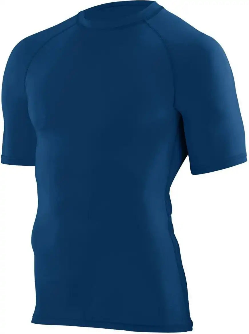 Augusta 2601 Hyperform Compression Short Sleeve Shirt Youth Navy