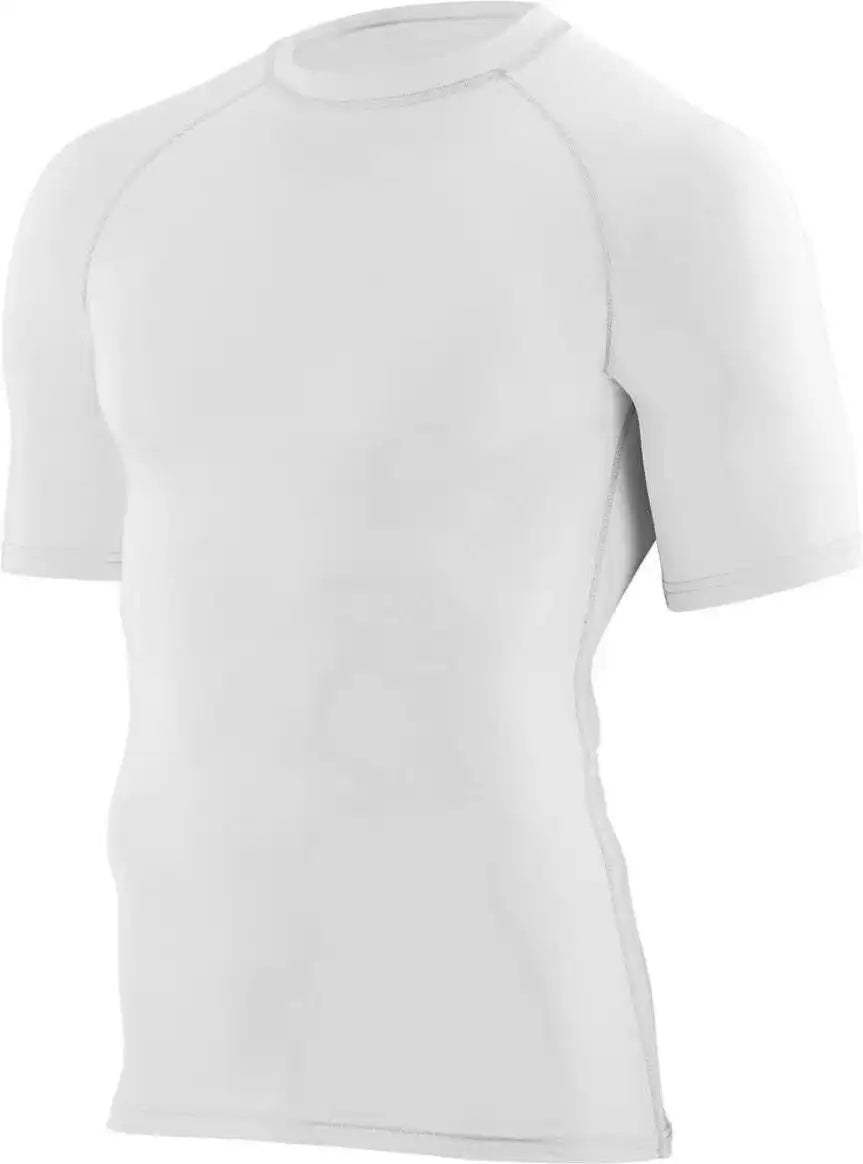 Augusta 2601 Hyperform Compression Short Sleeve Shirt - Youth - White