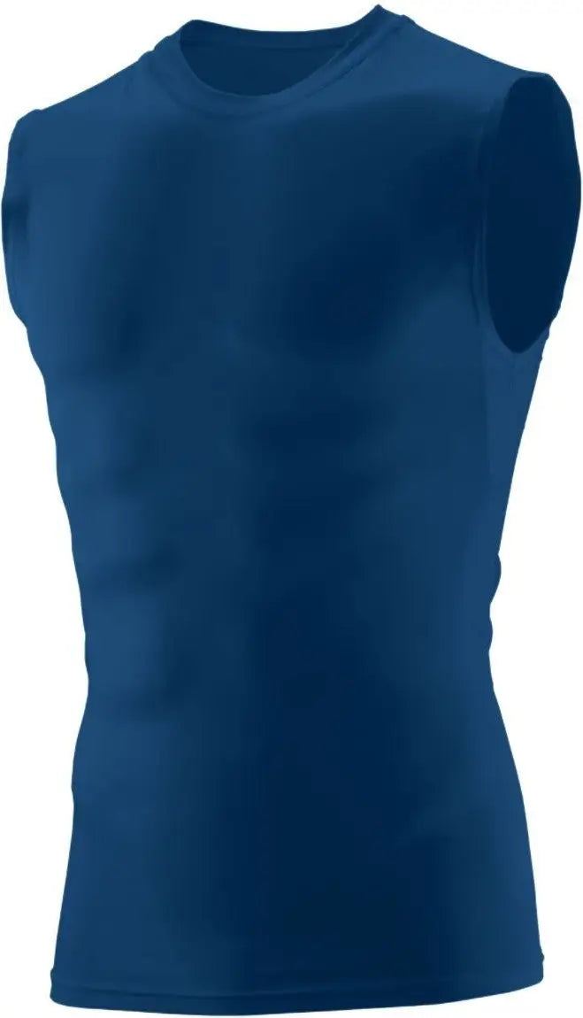 Augusta 2602 Hyperform Compression Sleeveless Shirt - Navy - Adult s