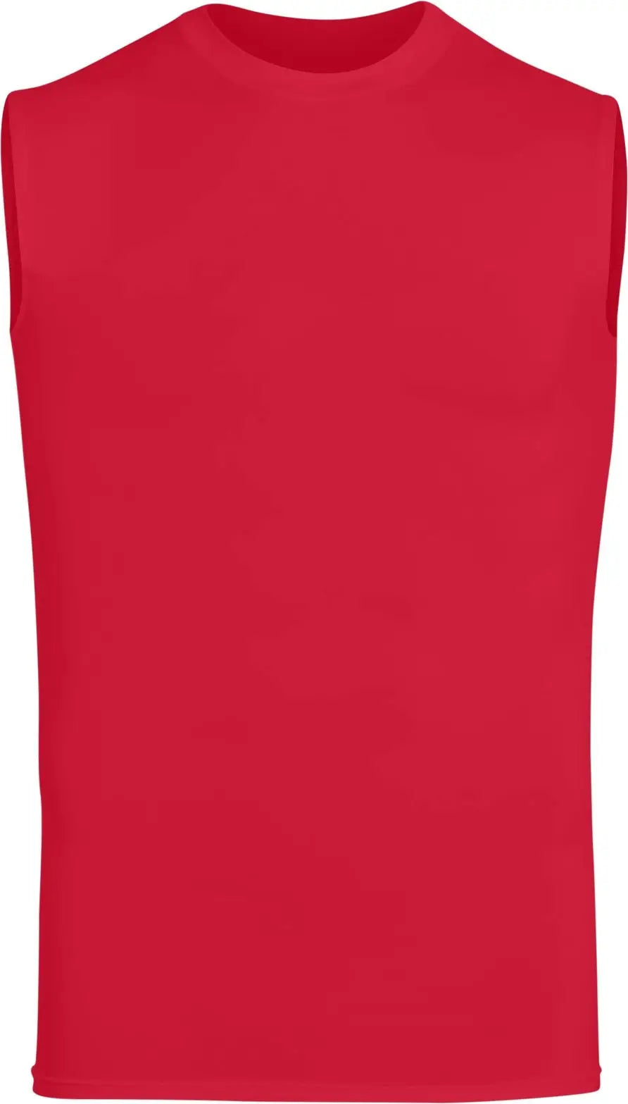 Augusta 2602 Hyperform Compression Sleeveless Shirt - Red - Adult s