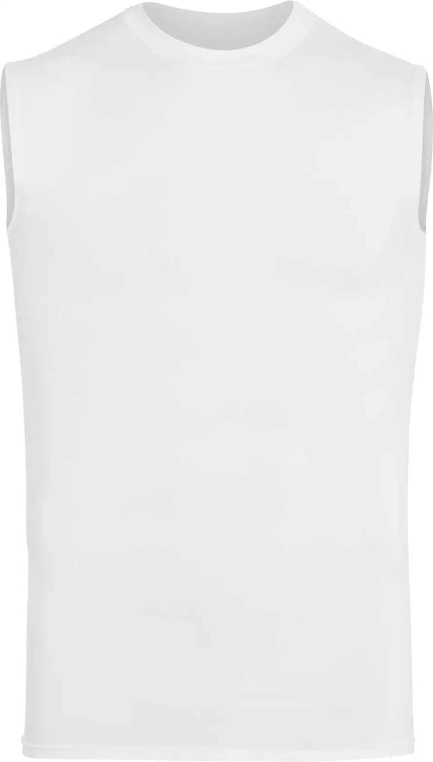 Augusta 2602 Hyperform Compression Sleeveless Shirt - White - Adult s