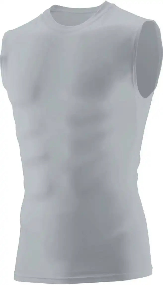 Augusta 2602 Sleeveless Compression Shirt - Light Gray