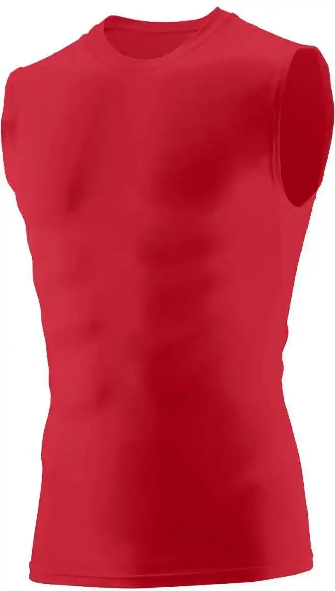 Augusta 2602 Sleeveless Compression Shirt - Red