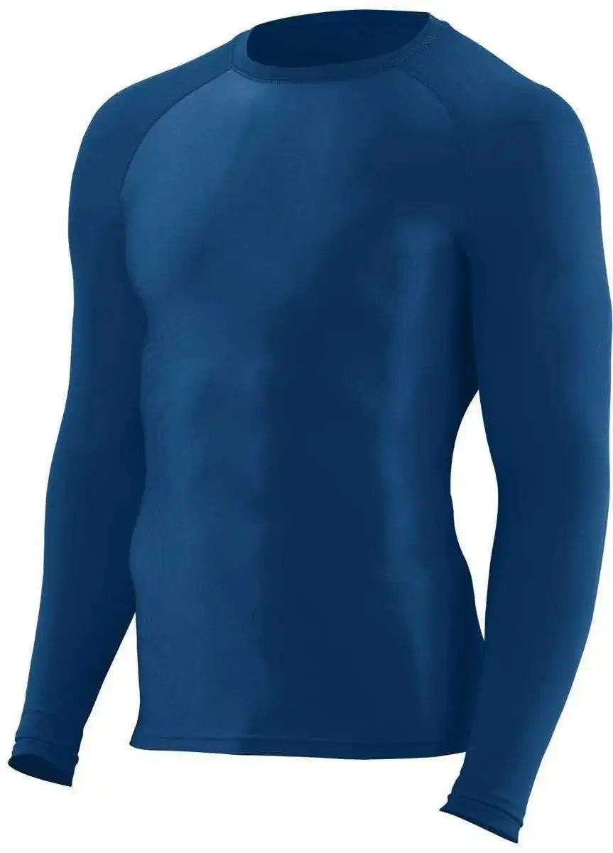 Augusta 2604 Hyperform Compression Long Sleeve Shirt - Navy