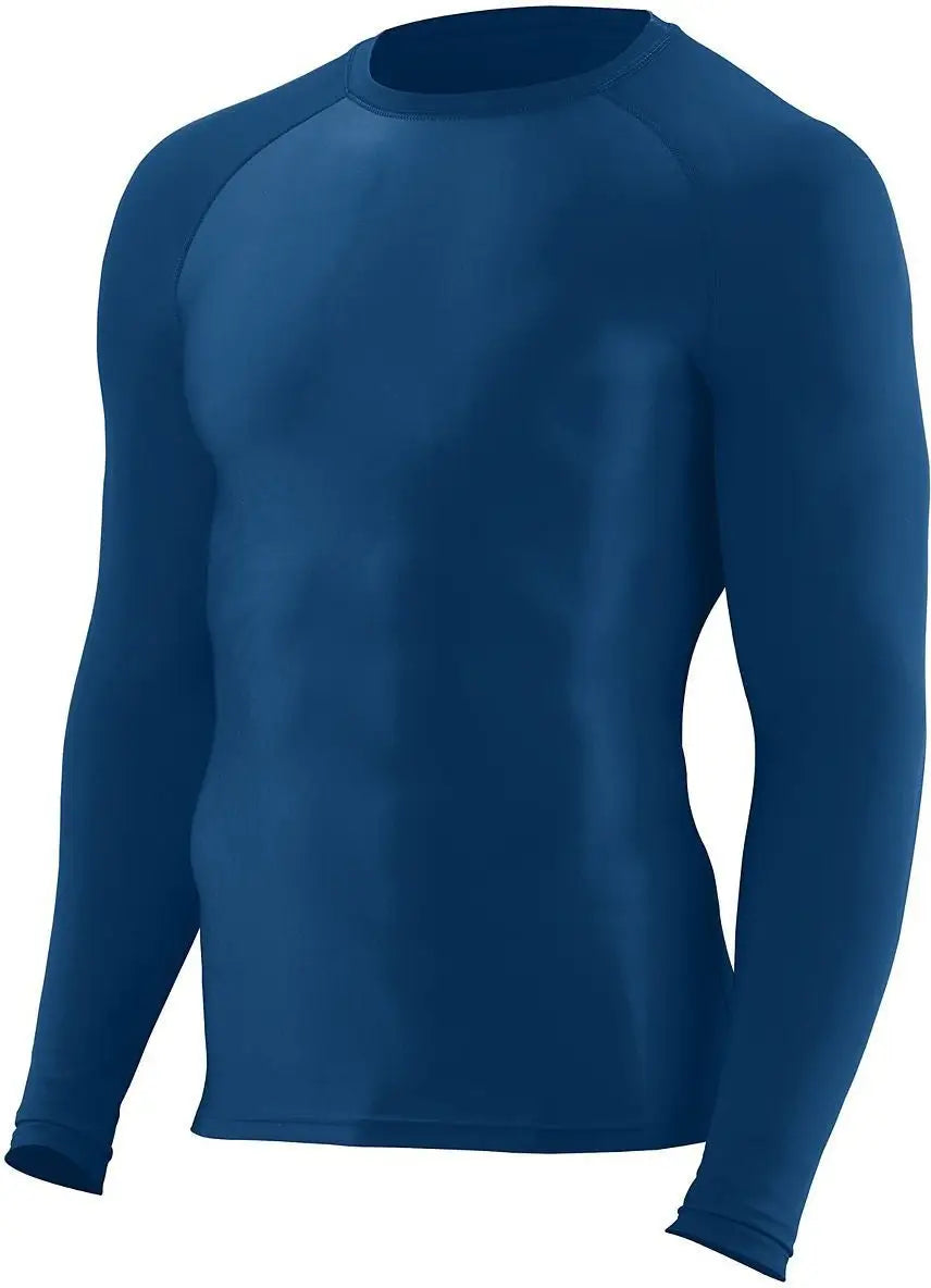 Augusta 2604 Hyperform L/s Compression Shirt - Navy - Adult s