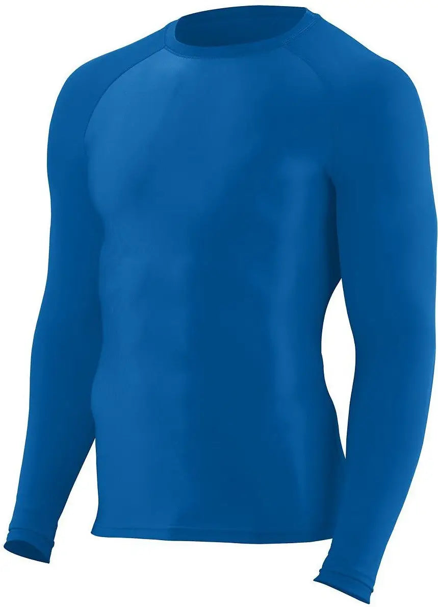 Augusta 2604 Hyperform L/s Compression Shirt - Royal - Adult s