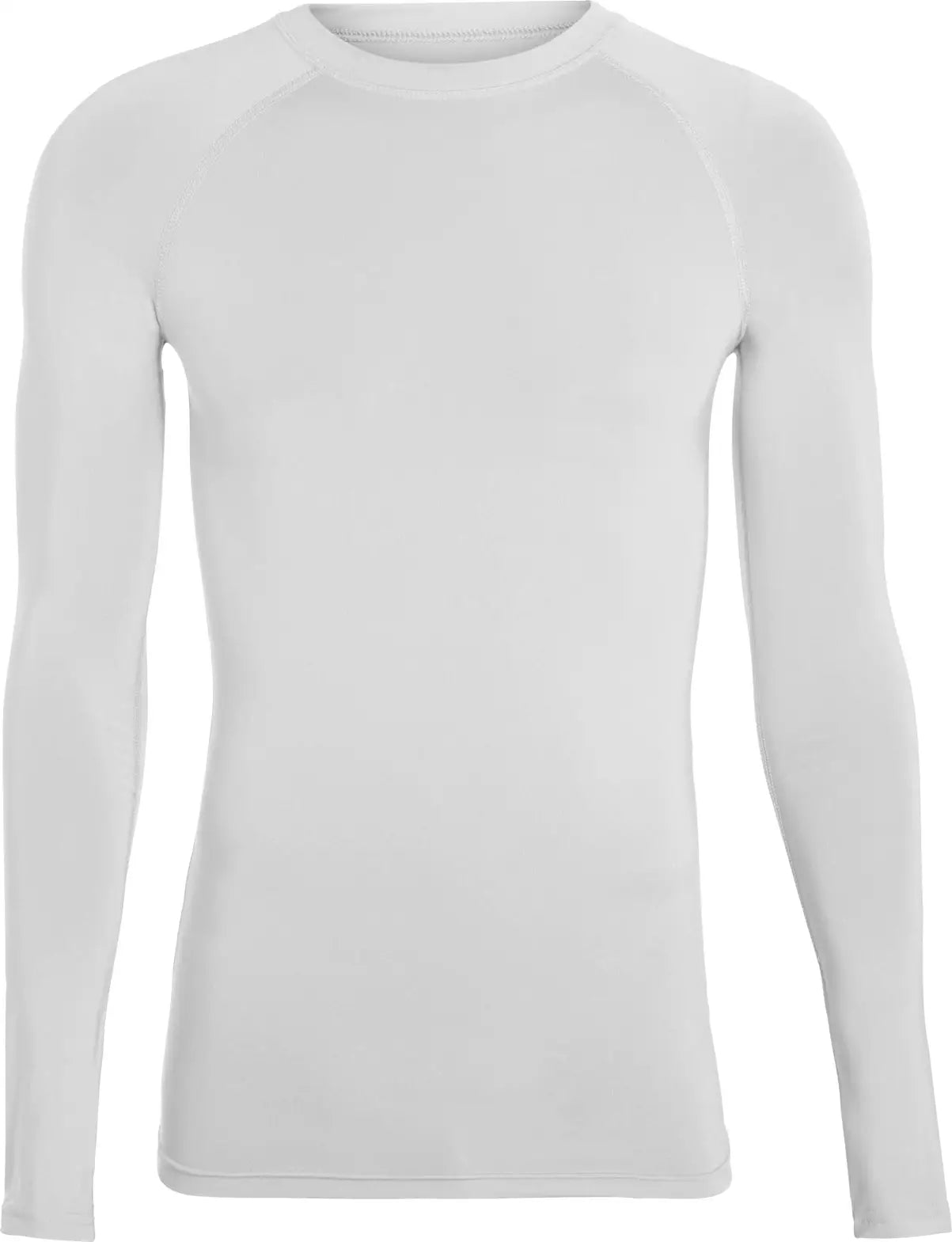 Augusta 2604 Hyperform L/s Compression Shirt - White - Adult s