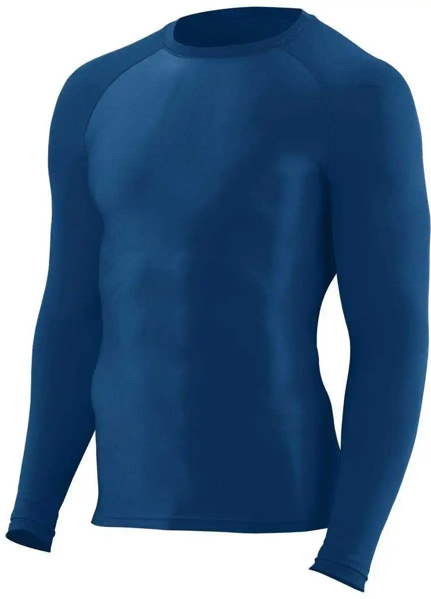Augusta 2605 Hyperform Compression Long Sleeve Youth Shirt Navy
