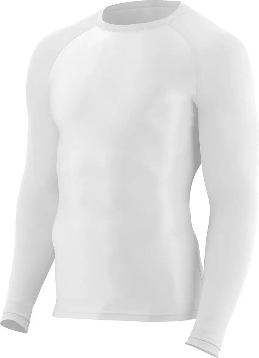 Augusta 2605 Youth Hyperform L/s Compression Shirt - White - s