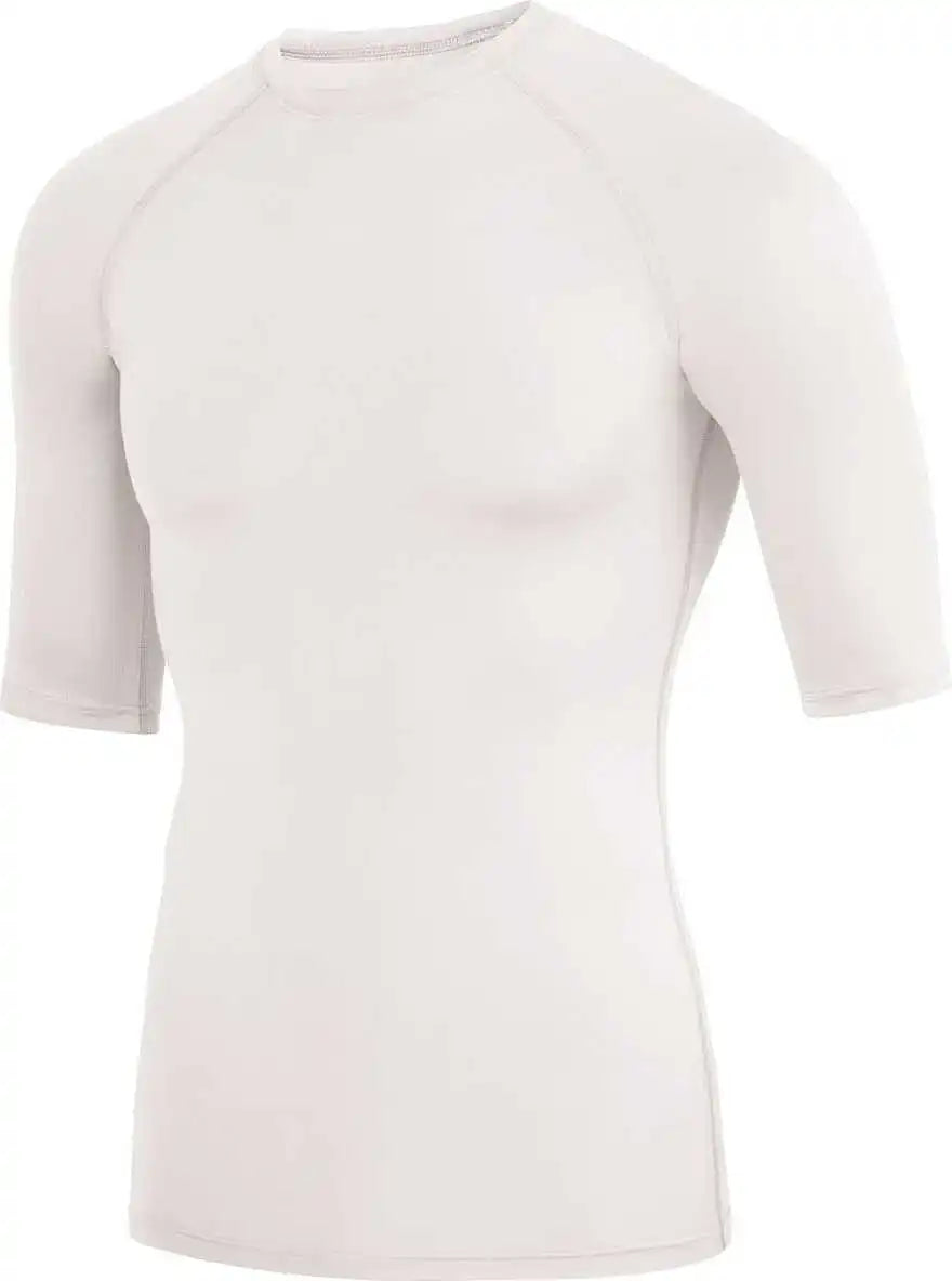 Augusta 2606 Hyperform Compression Half Sleeve Shirt - White