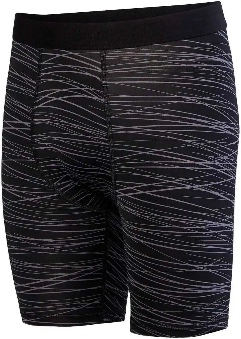 Augusta 2615 Hyperform Compression Short - Black Graphite Print - Dark Gray / Adult 3xl