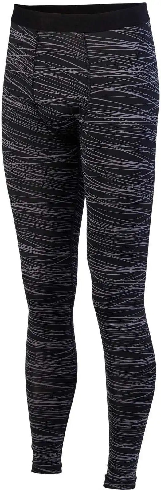 Augusta 2620 Hyperform Compression Tight - Black Graphite Print