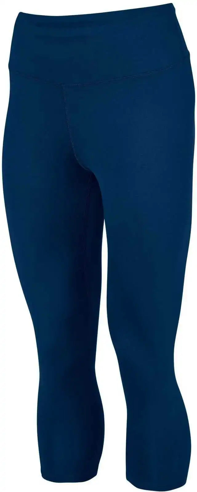 Augusta 2628 Ladies Hyperform Compression Capri - Navy