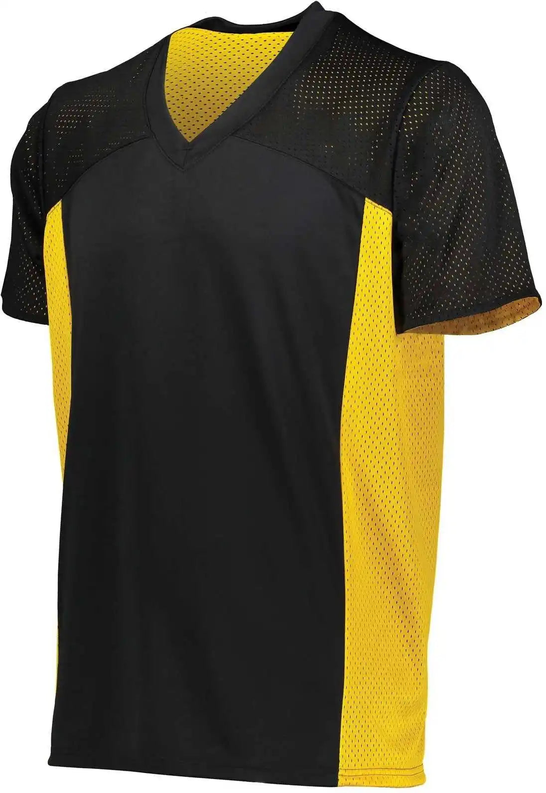 Augusta 264 Reversible Flag Football Jersey Black Gold
