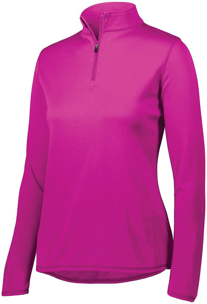 Augusta 2787 Ladies Attain 1/4 Zip Pullover - Power Pink