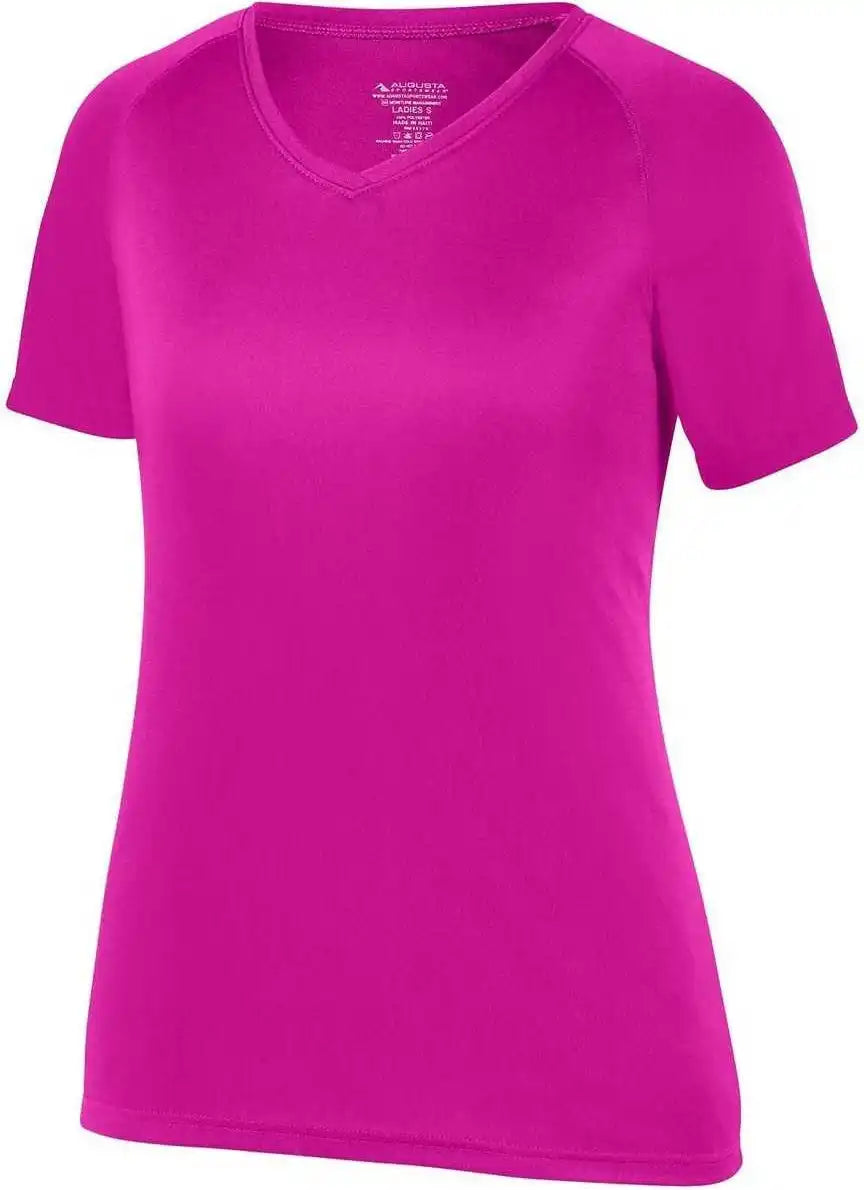 Augusta 2793 Girls Attain Wicking Shirt - Power Pink