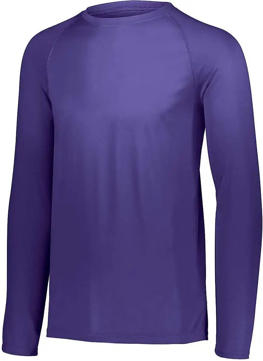 Augusta 2795 Attain Wicking Long Sleeve Shirt - Purple (hlw)