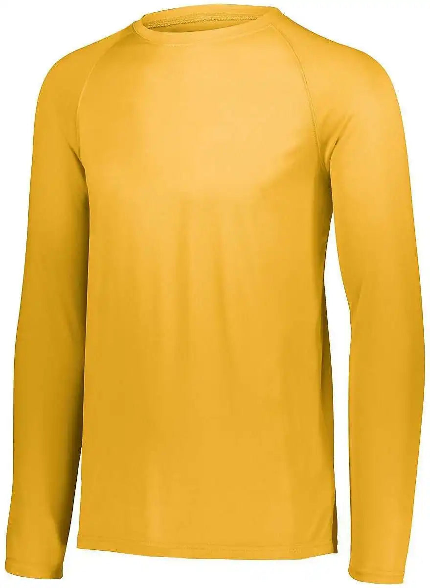 Augusta 2796 Youth Attain Wicking Long Sleeve Shirt - Gold - l