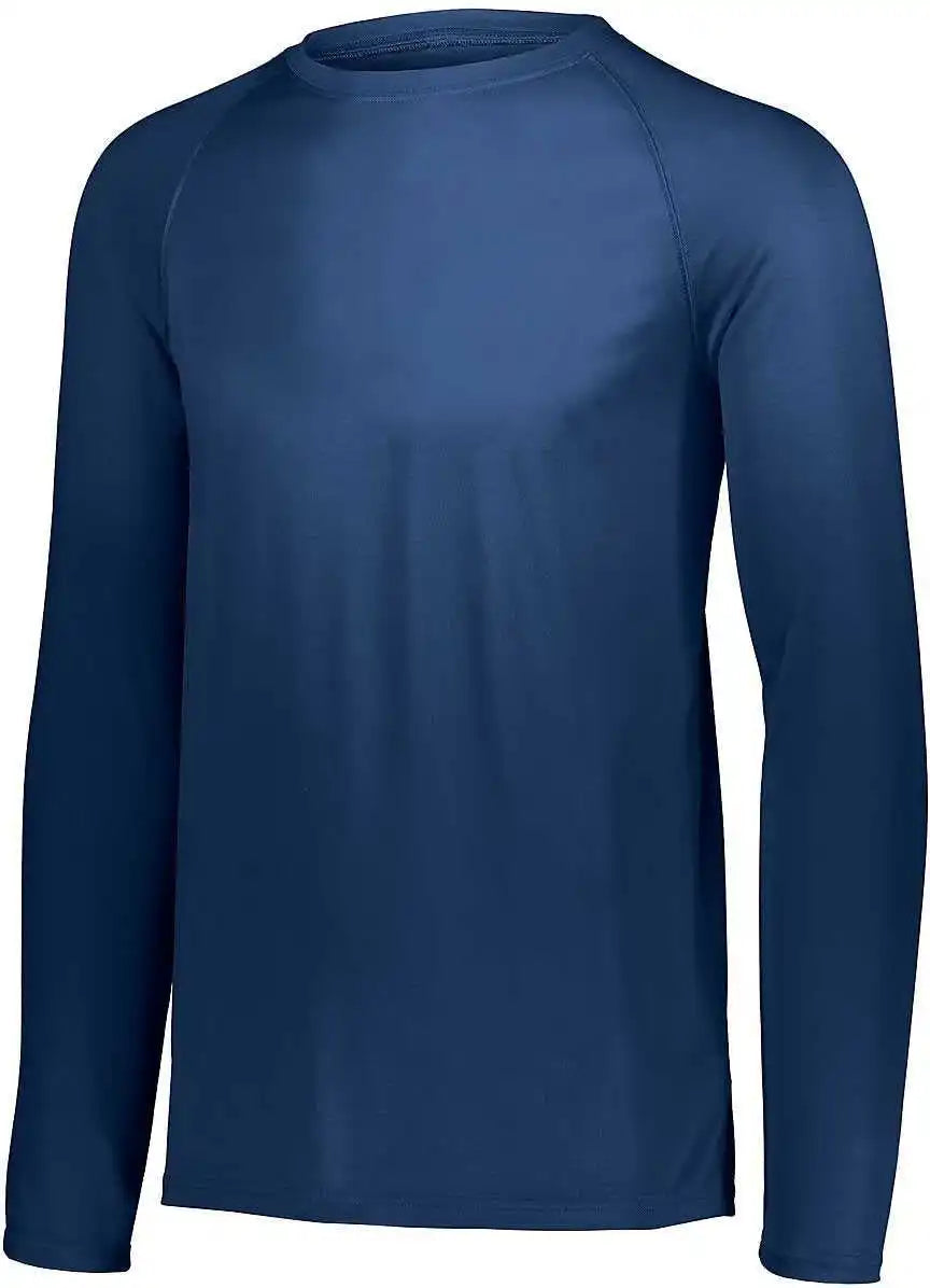 Augusta 2796 Youth Attain Wicking Long Sleeve Shirt - Navy