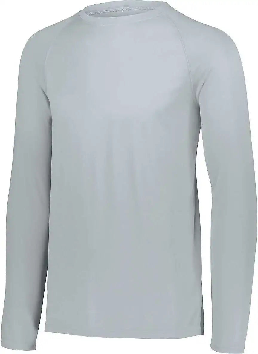 Augusta 2796 Youth Attain Wicking Long Sleeve Shirt - Silver
