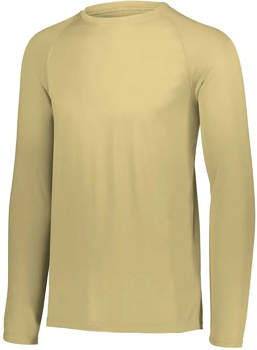 Augusta 2796 Youth Attain Wicking Long Sleeve Shirt - Vegas Gold