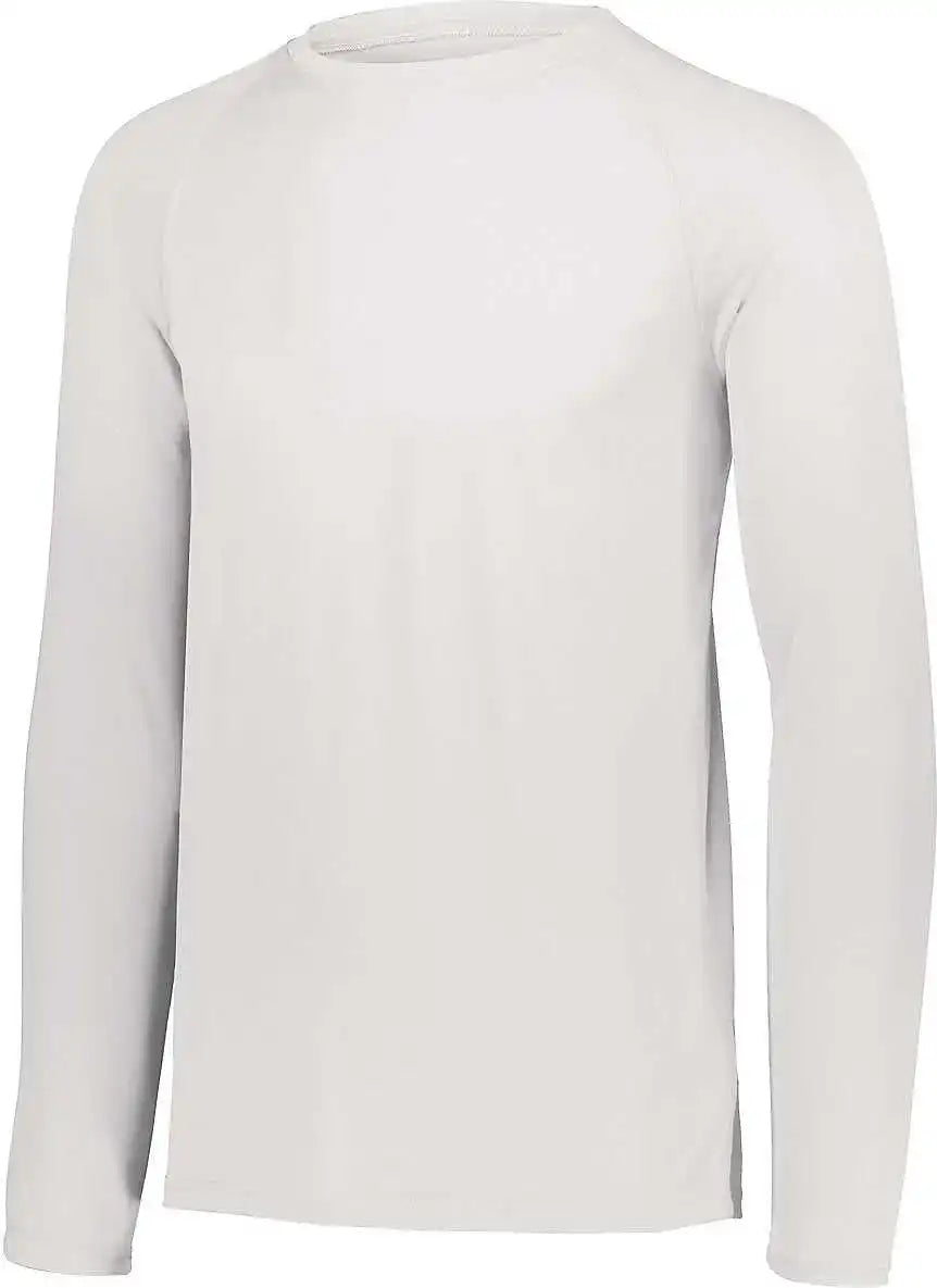 Augusta 2796 Youth Attain Wicking Long Sleeve Shirt - White