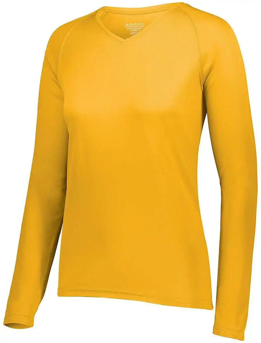 Augusta 2797 Ladies Attain Wicking Long Sleeve Shirt - Gold