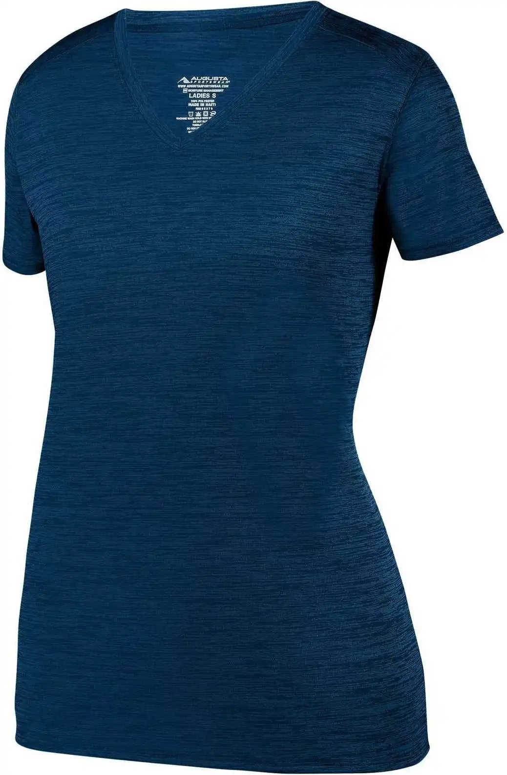 Augusta 2902 Ladies Shadow Tonal Heather Training Tee Navy