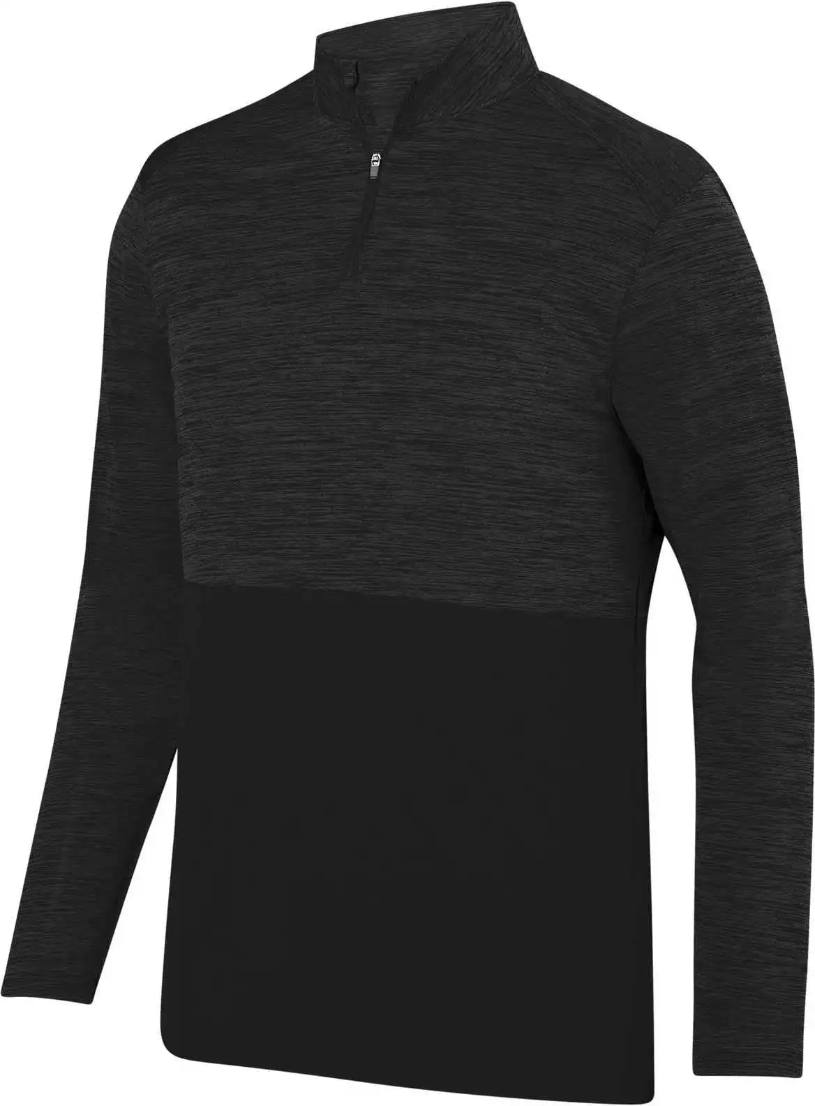 Augusta 2908 Shadow Tonal Heather 1/4 Zip Pullover Black