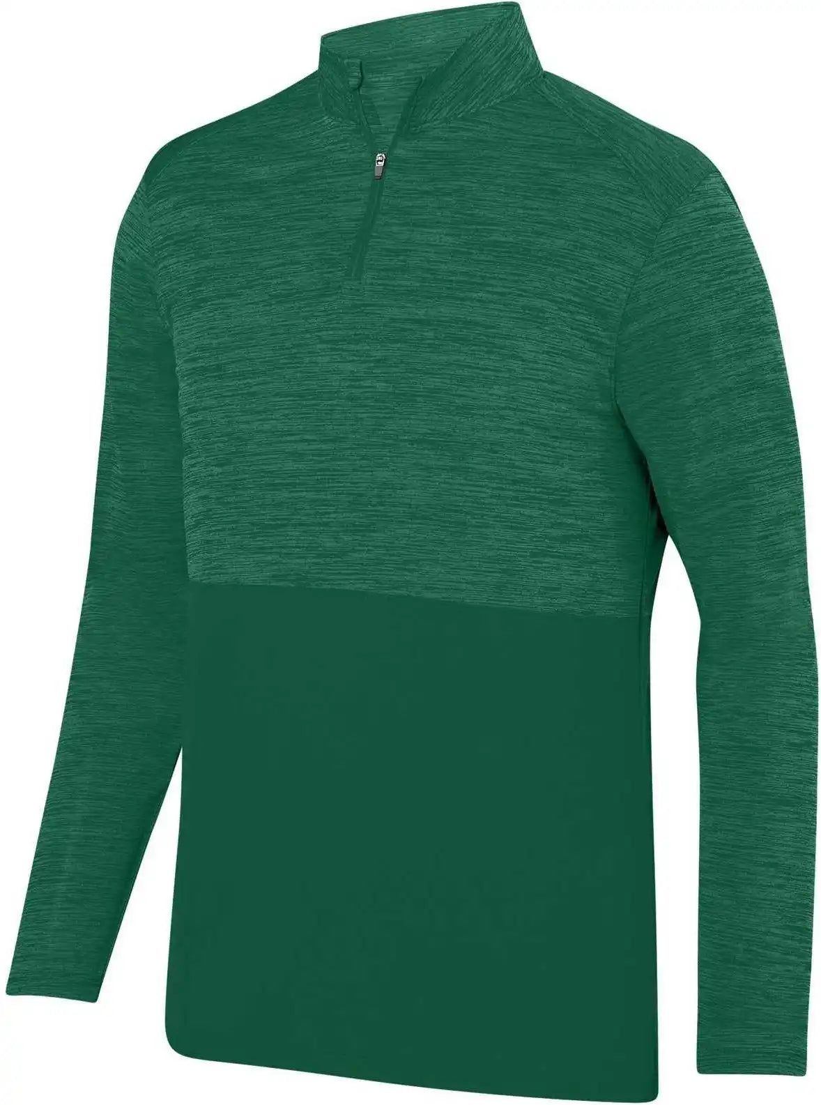 Augusta 2908 Shadow Tonal Heather 1/4 Zip Pullover - Dark Green