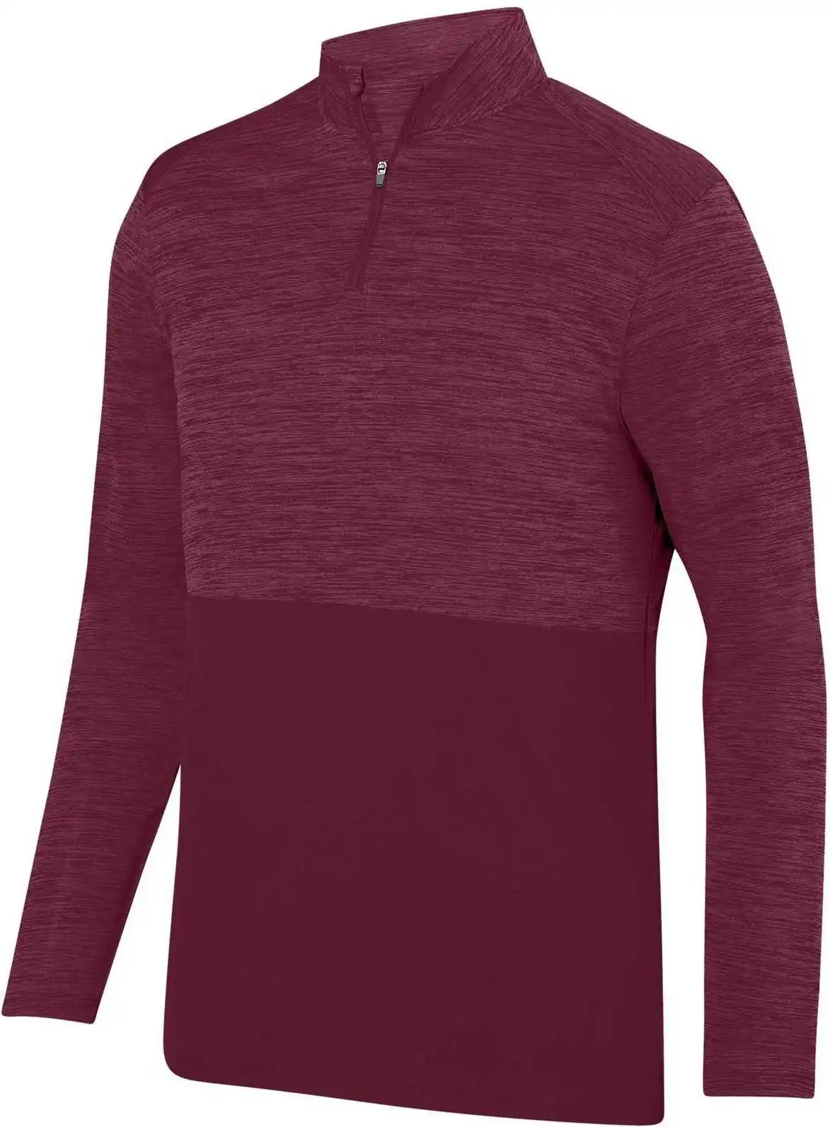 Augusta 2908 Shadow Tonal Heather 1/4 Zip Pullover - Maroon