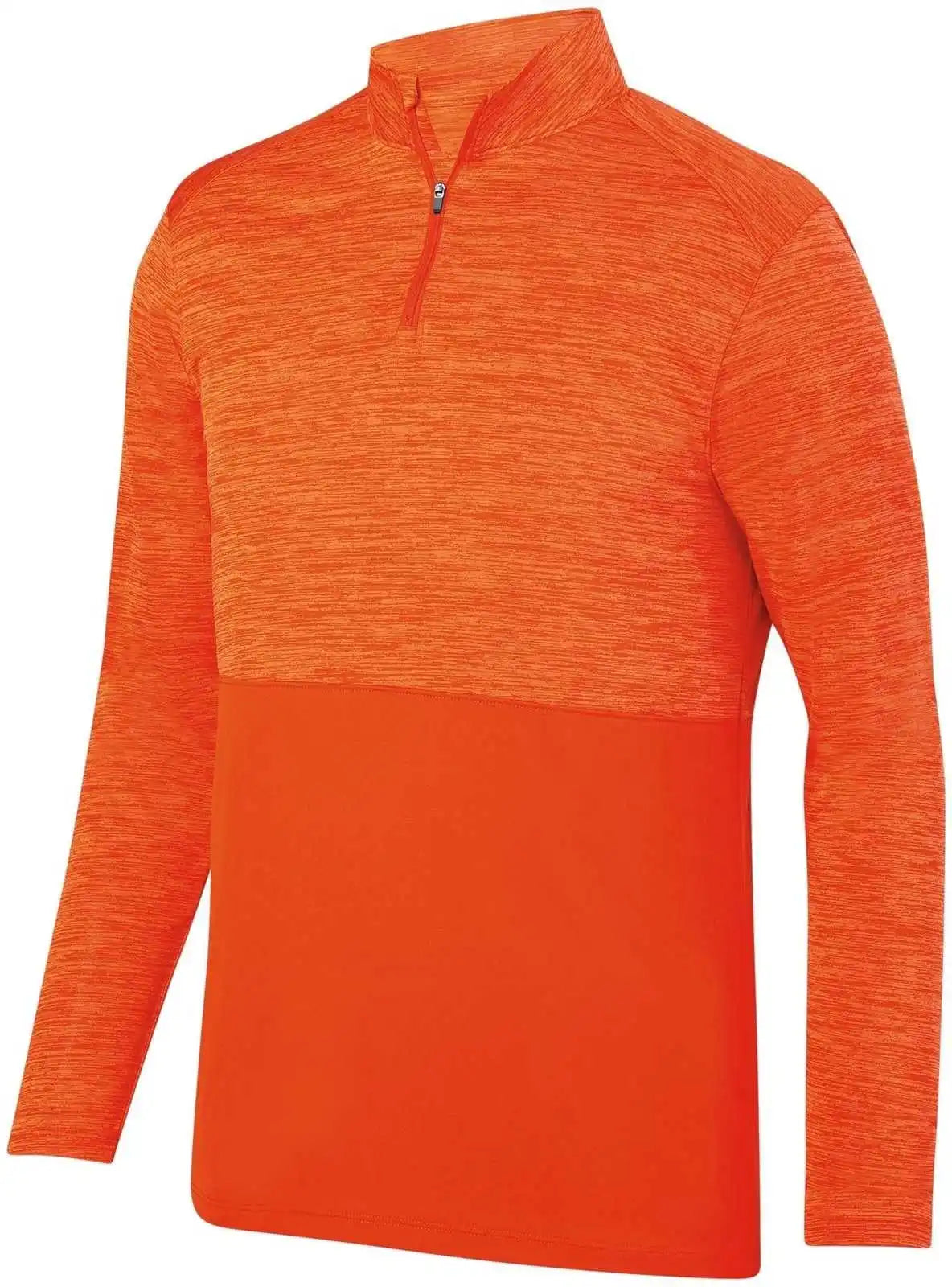 Augusta 2908 Shadow Tonal Heather 1/4 Zip Pullover - Orange