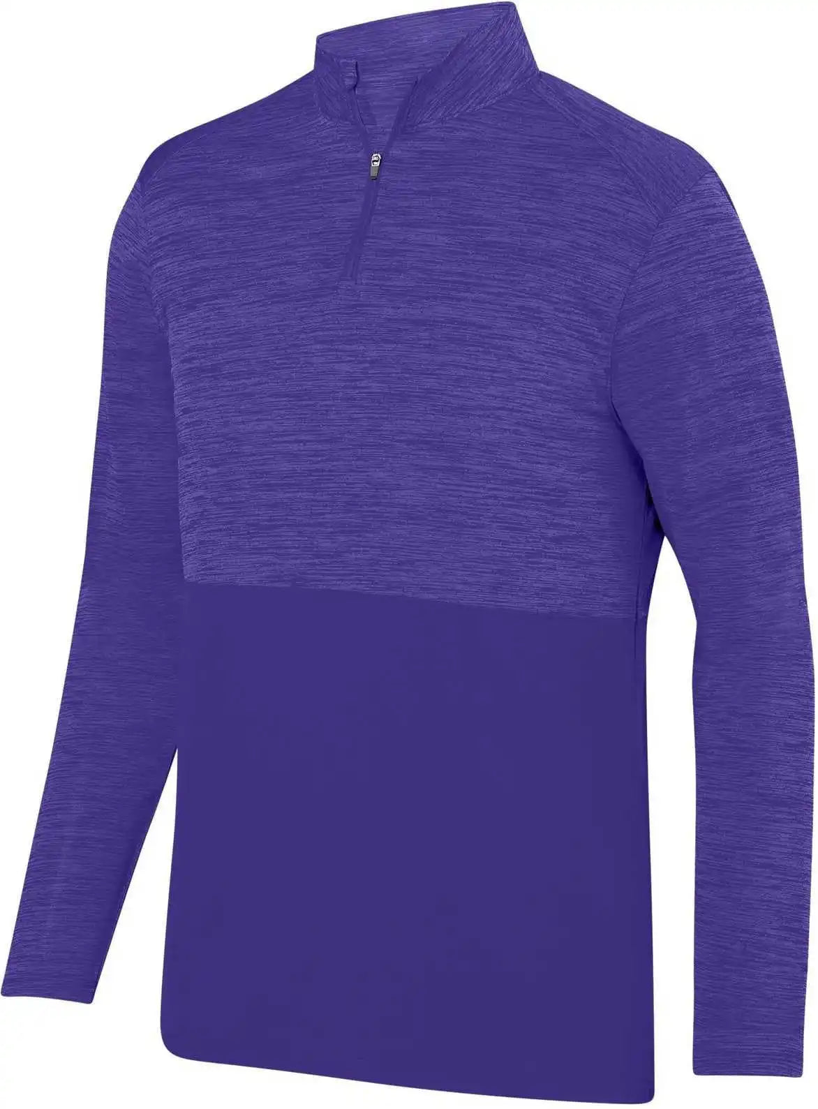 Augusta 2908 Shadow Tonal Heather 1/4 Zip Pullover Purple