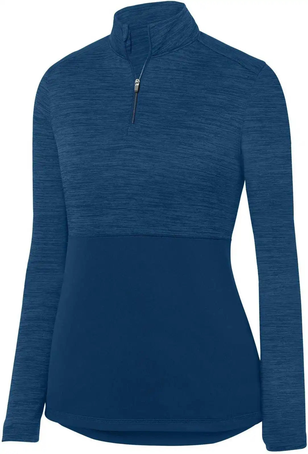 Augusta 2909 Ladies Shadow Tonal Heather 1/4 Zip Pullover - Navy