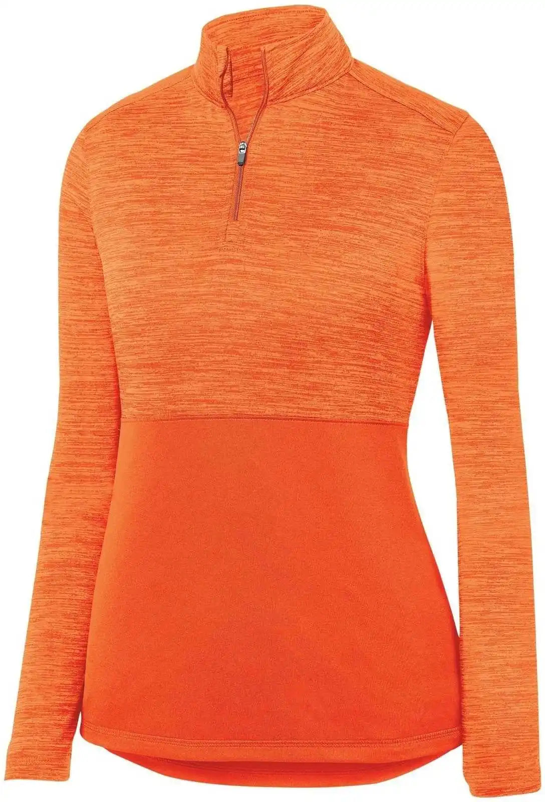 Augusta 2909 Ladies Shadow Tonal Heather 1/4 Zip Pullover Orange