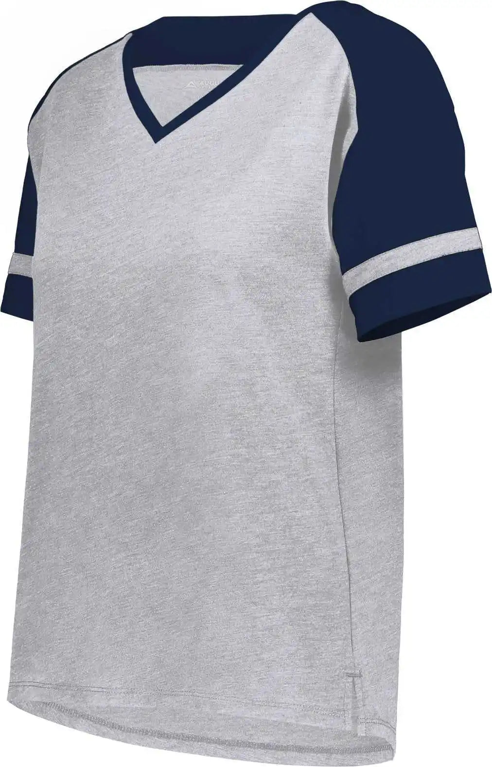 Augusta 2914 Ladies Fanatic 2.0 Tee Gray Heather Navy
