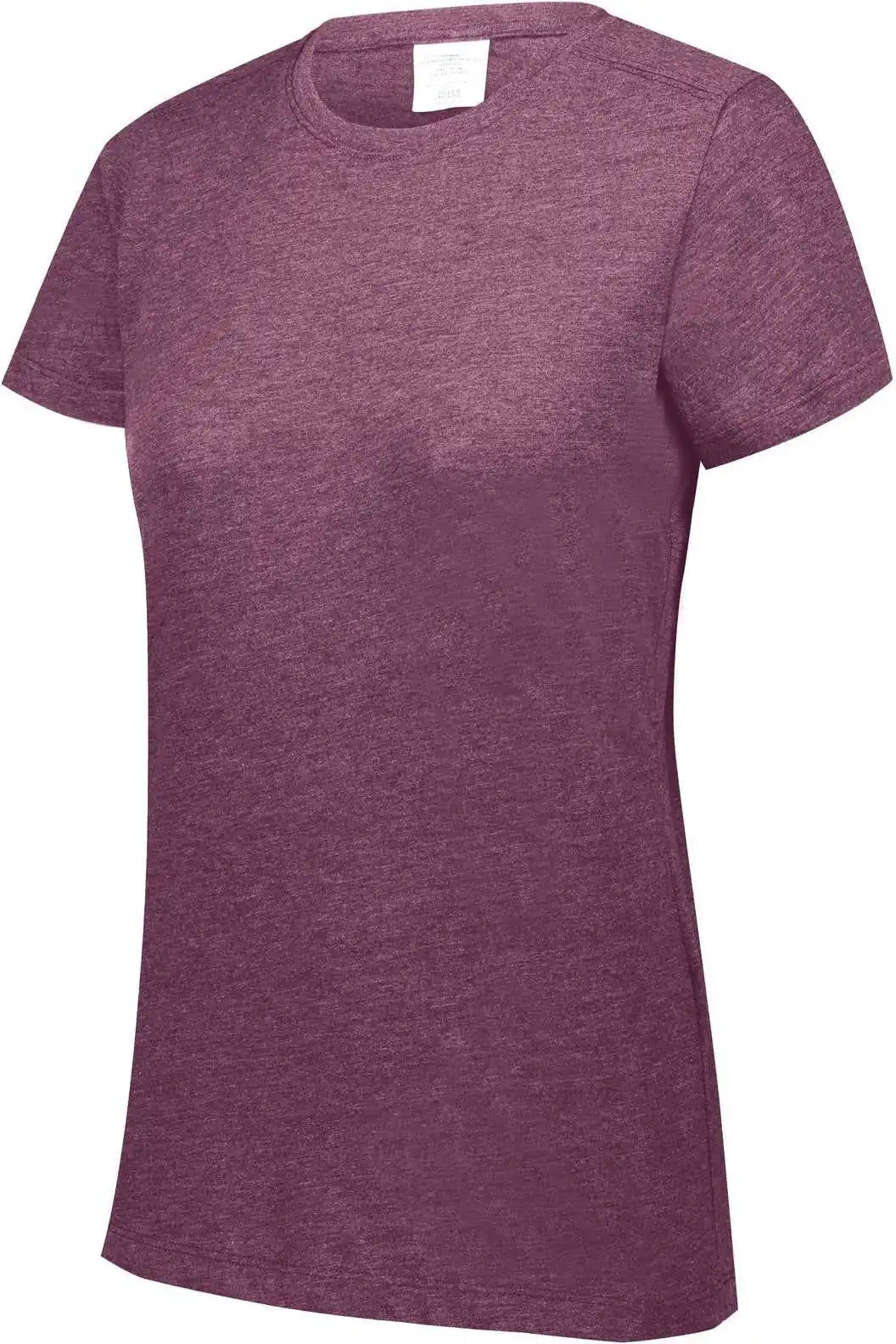 Augusta 3067 Ladies Tri Blend t Shirt Maroon Heather