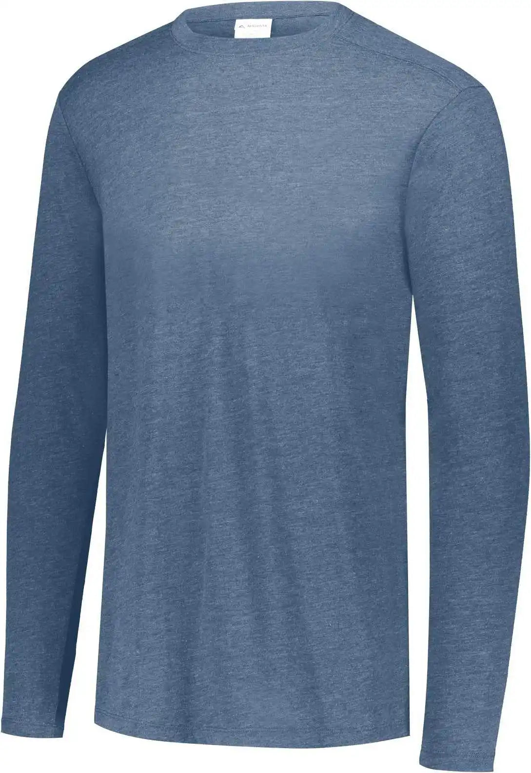 Augusta 3075 Tri Blend Long Sleeve Crew Storm Heather