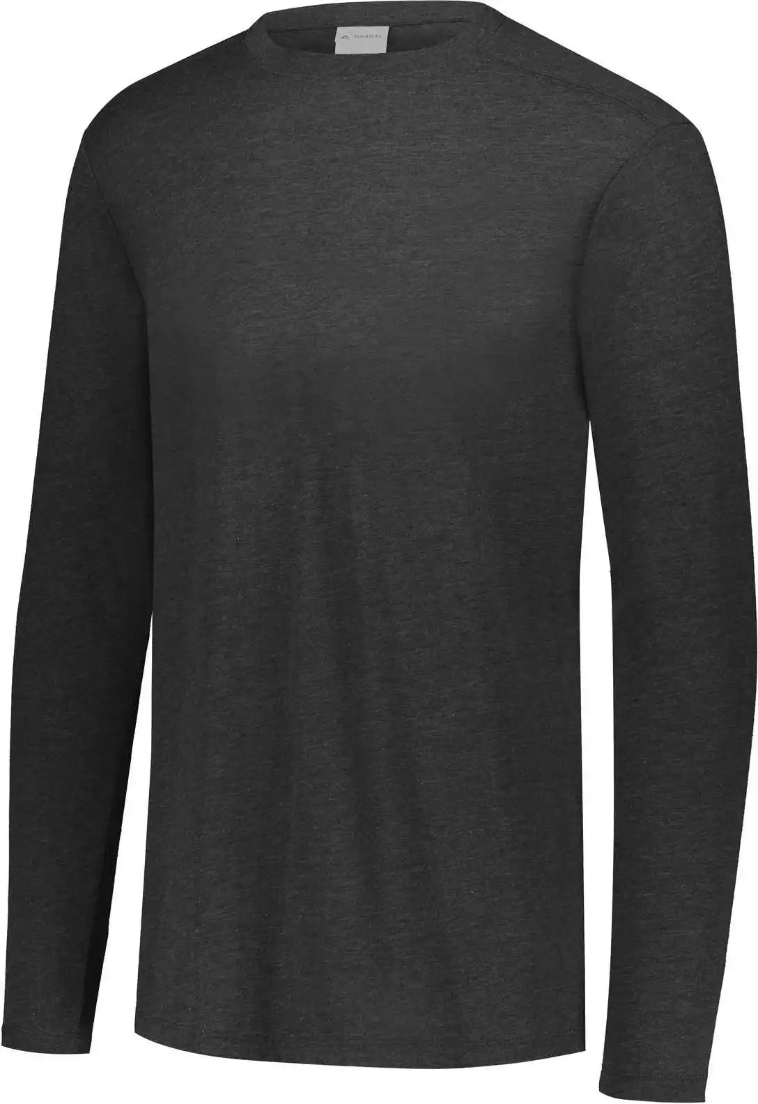 Augusta 3076 Youth Tri-blend Long Sleeve Crew - Black Heather