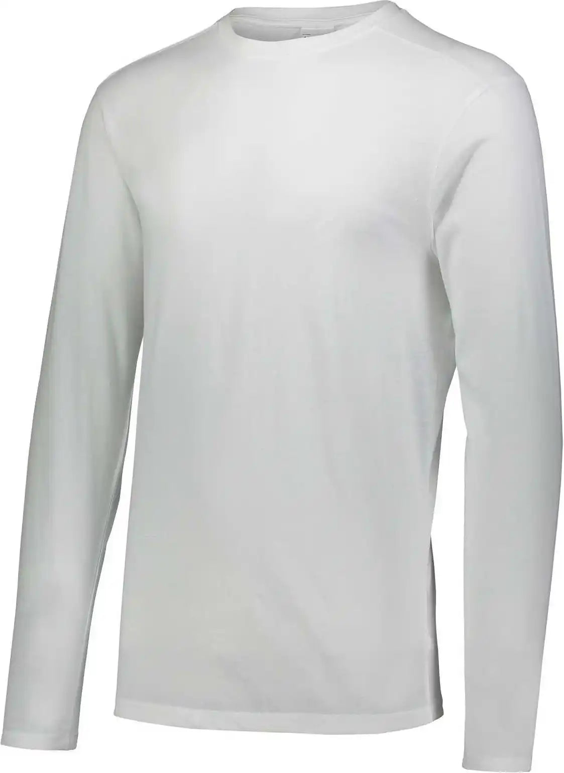 Augusta 3076 Youth Tri-blend Long Sleeve Crew - White