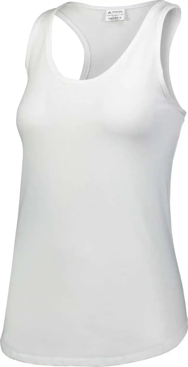 Augusta 3079 Girls Lux Tri-blend Tank - White