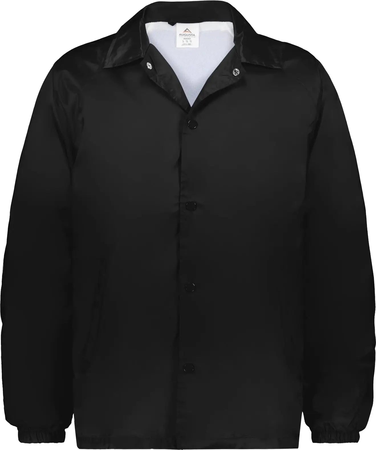 Augusta 3100 Nylon Coach’s Jacket/lined - Black - Adult s