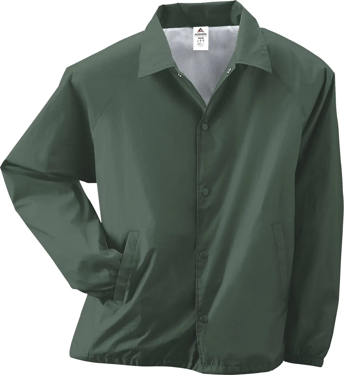 Augusta 3100 Nylon Coach’s Jacket/lined - Dark Green - Forest / Adult s