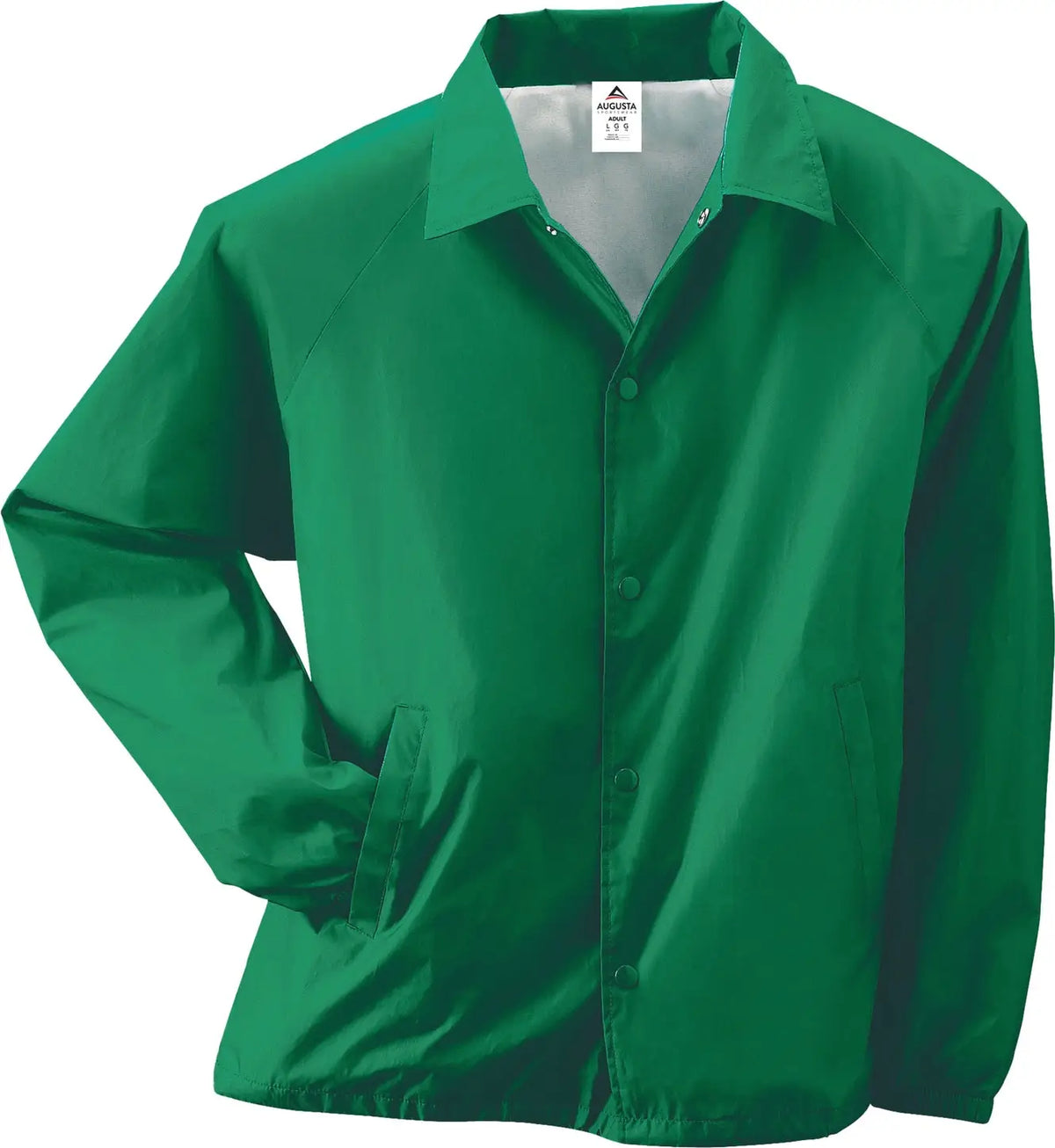 Augusta 3100 Nylon Coach’s Jacket/lined - Kelly - Adult s