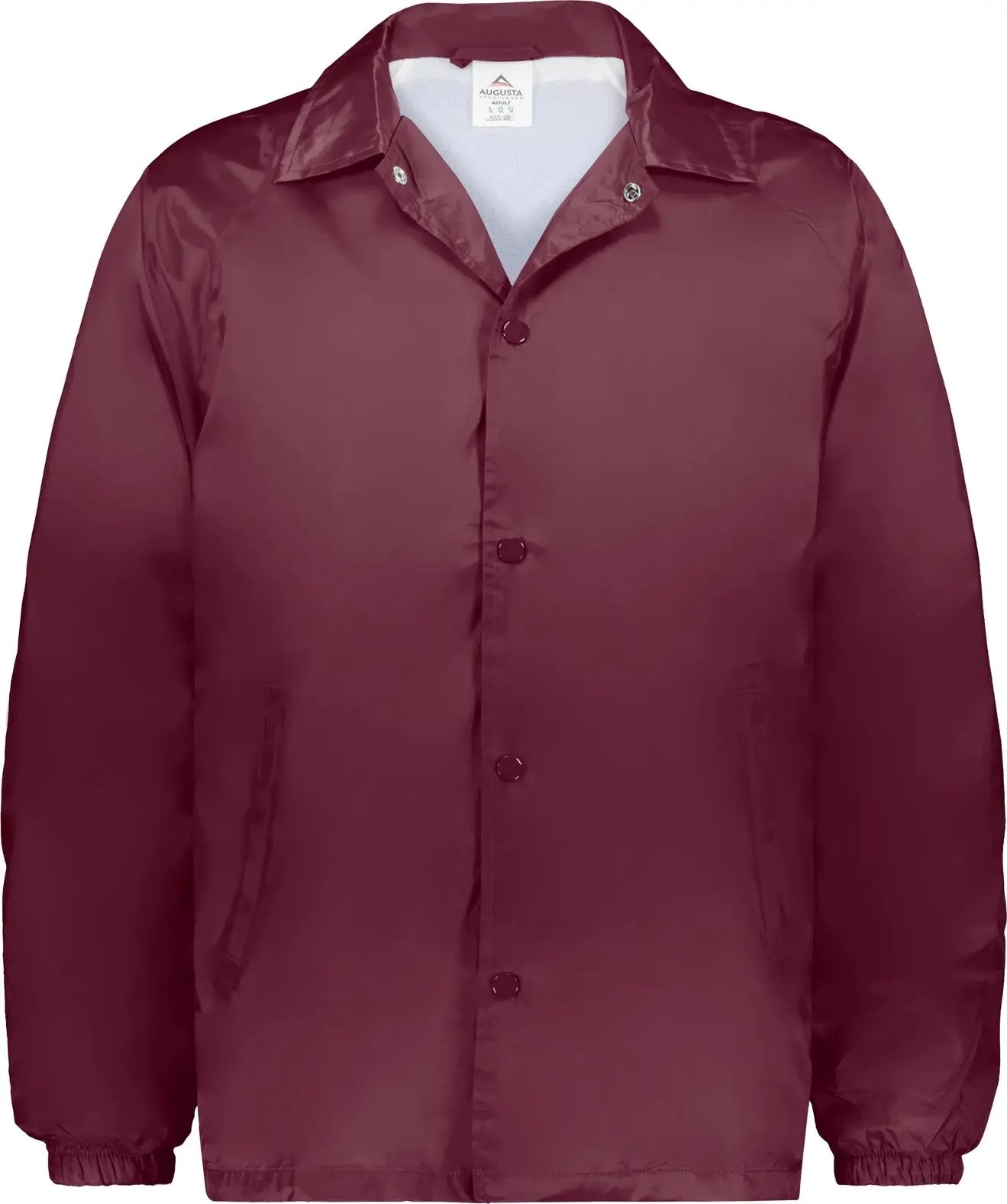 Augusta 3100 Nylon Coach’s Jacket/lined - Maroon - Adult s