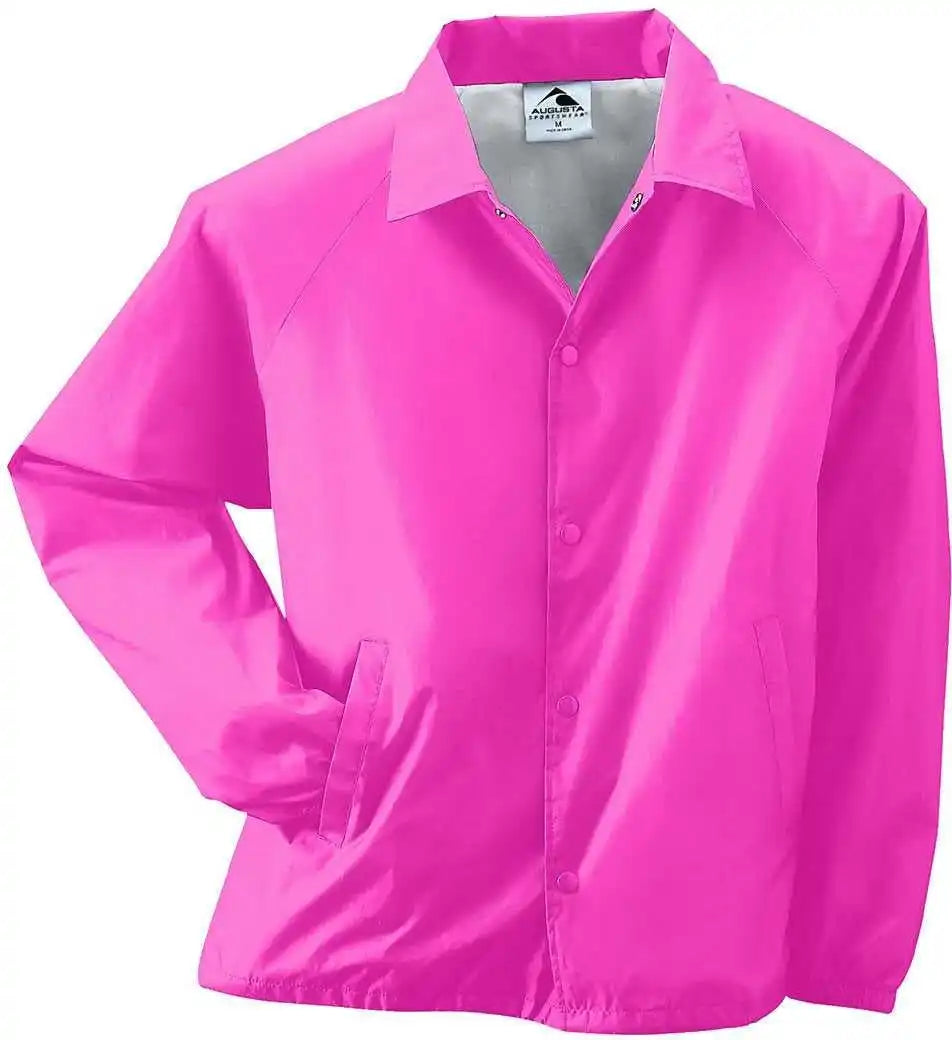 Augusta 3100 Nylon Coach’s Jacket/lined - Power Pink
