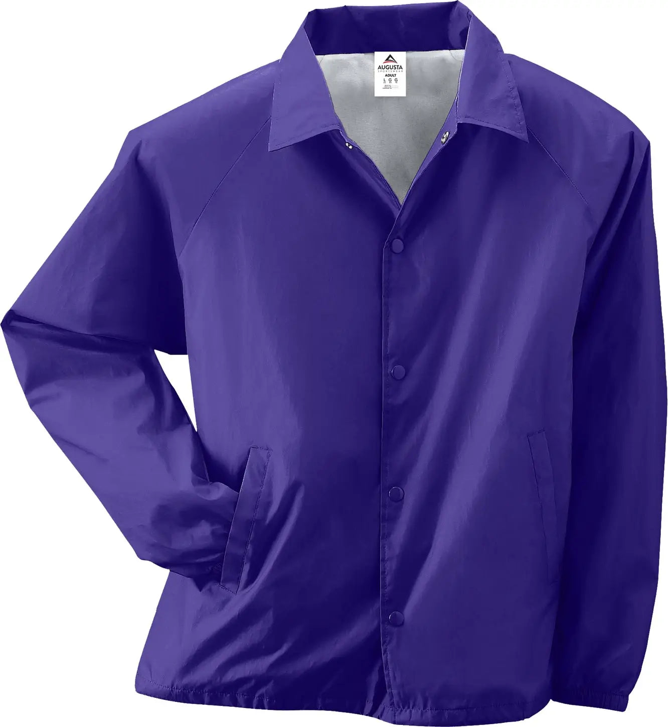Augusta 3100 Nylon Coach’s Jacket/lined - Purple - Adult s