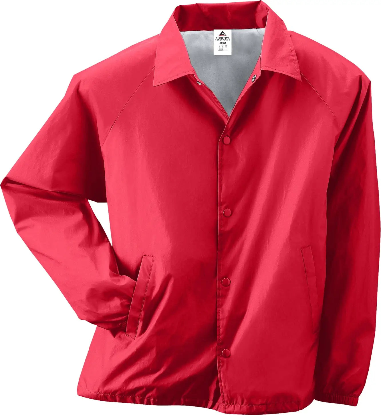Augusta 3100 Nylon Coach’s Jacket/lined - Red - Adult s