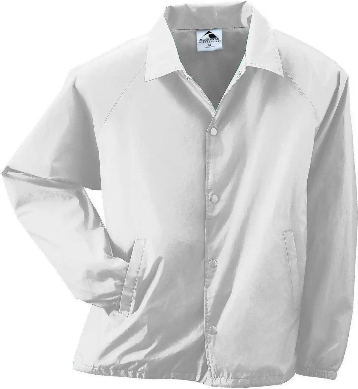 Augusta 3100 Nylon Coach’s Jacket/lined White