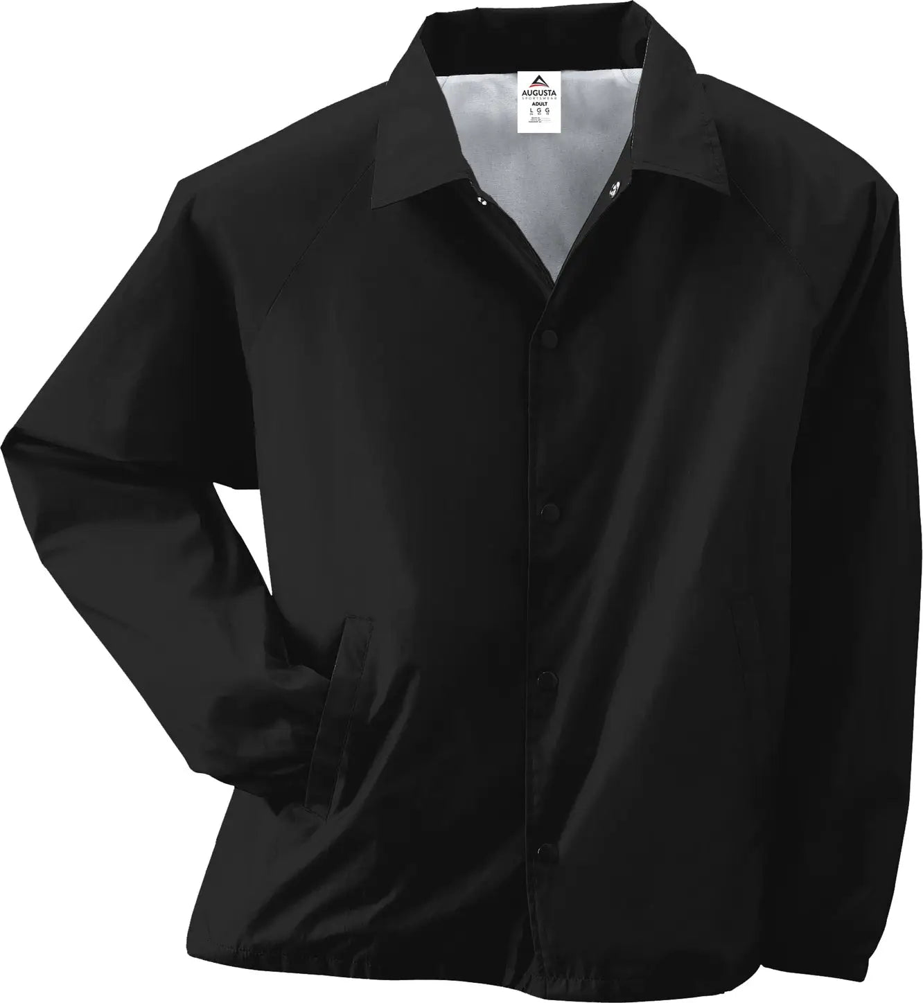 Augusta 3101 Youth Nylon Coach’s Jacket/lined - Black - Xs